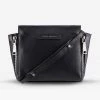 Status Anxiety The Ascendants Black Shoulder Bag With Chunky Zips