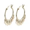 Pilgrim Panna Gold Multi Mini Charm Hoop Earrings