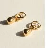 Brie Leon Jewellery 925 Pera Drop Gold Sleeper Earrings