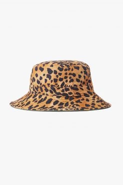 Brixton Hats & Beanies Petra Reversible Military Olive Leopard Bucket Hat