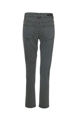 Among The Brave Lily Khaki Mid Rise Knee Panel Denim Jean