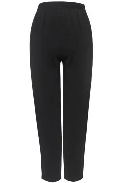 Among The Brave Pants Spirited Black Tie Front Tapered Cupro Pant
