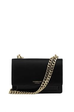 Nakedvice The Regis Gold Chain Side Bag Black
