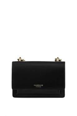 Nakedvice The Regis Gold Chain Side Bag Black
