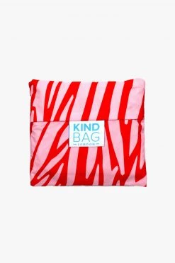 Kind Bag Reusable Medium Pink + Red Zebra