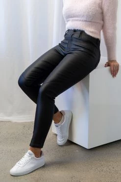 Among The Brave Riley Black Coated Jean