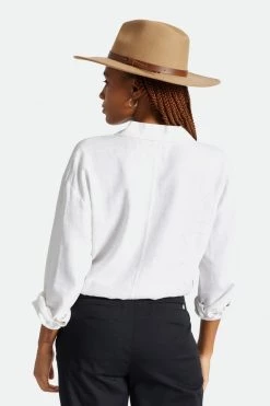 Brixton Field Proper Taupe Wool Felt Hat Hats & Beanies