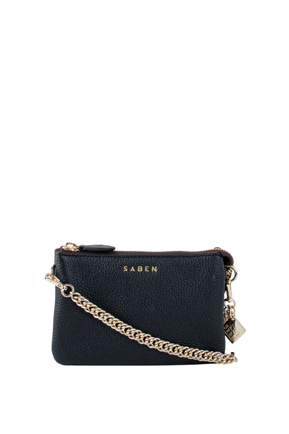 SABEN Bags Get The Look Lily Crossbody Black Bag With Chain