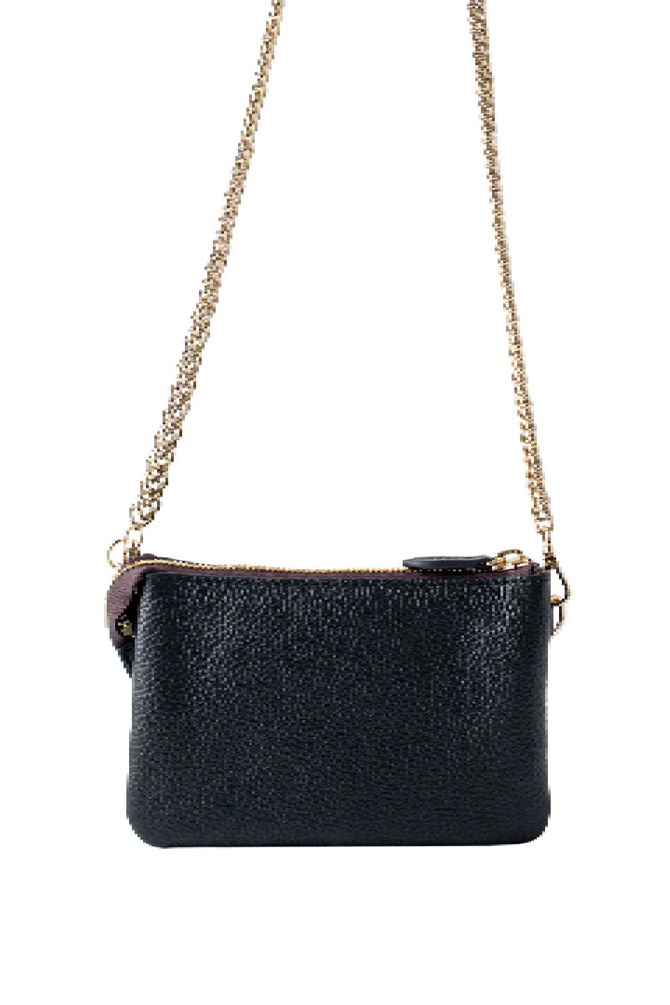 SABEN Bags Get The Look Lily Crossbody Black Bag With Chain