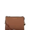 SABEN Bags Tilly Multi Pocket Tan Leather Crossbody Clutch Support Local