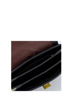 SABEN Bags Blaise Black Leather Crossbody Bag