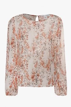 Ivy + Jack Selena Sand Floral Blouson LS Top Tops & Tees