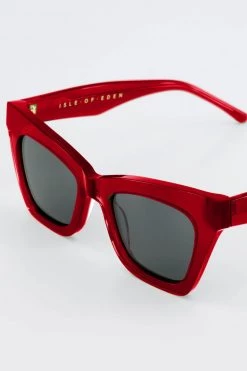 Isle Of Eden Sienna Red Sunglasses