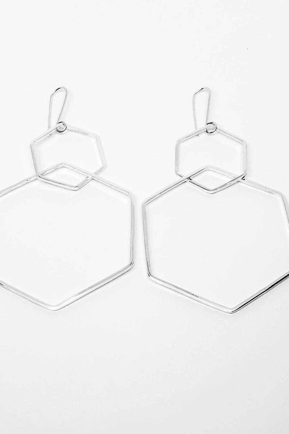 Audrey Loves Ruby Hexagon 2 Piece Earring