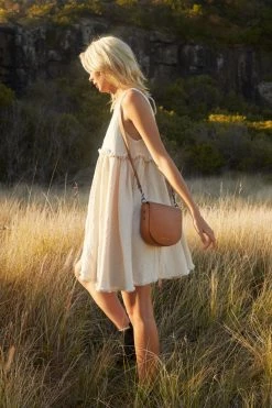 Status Anxiety Art Of Pretending Shoulder Bag Tan