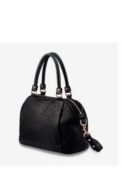 Status Anxiety Bags & Wallets Force Of Being Black Bubble Leather Handbag