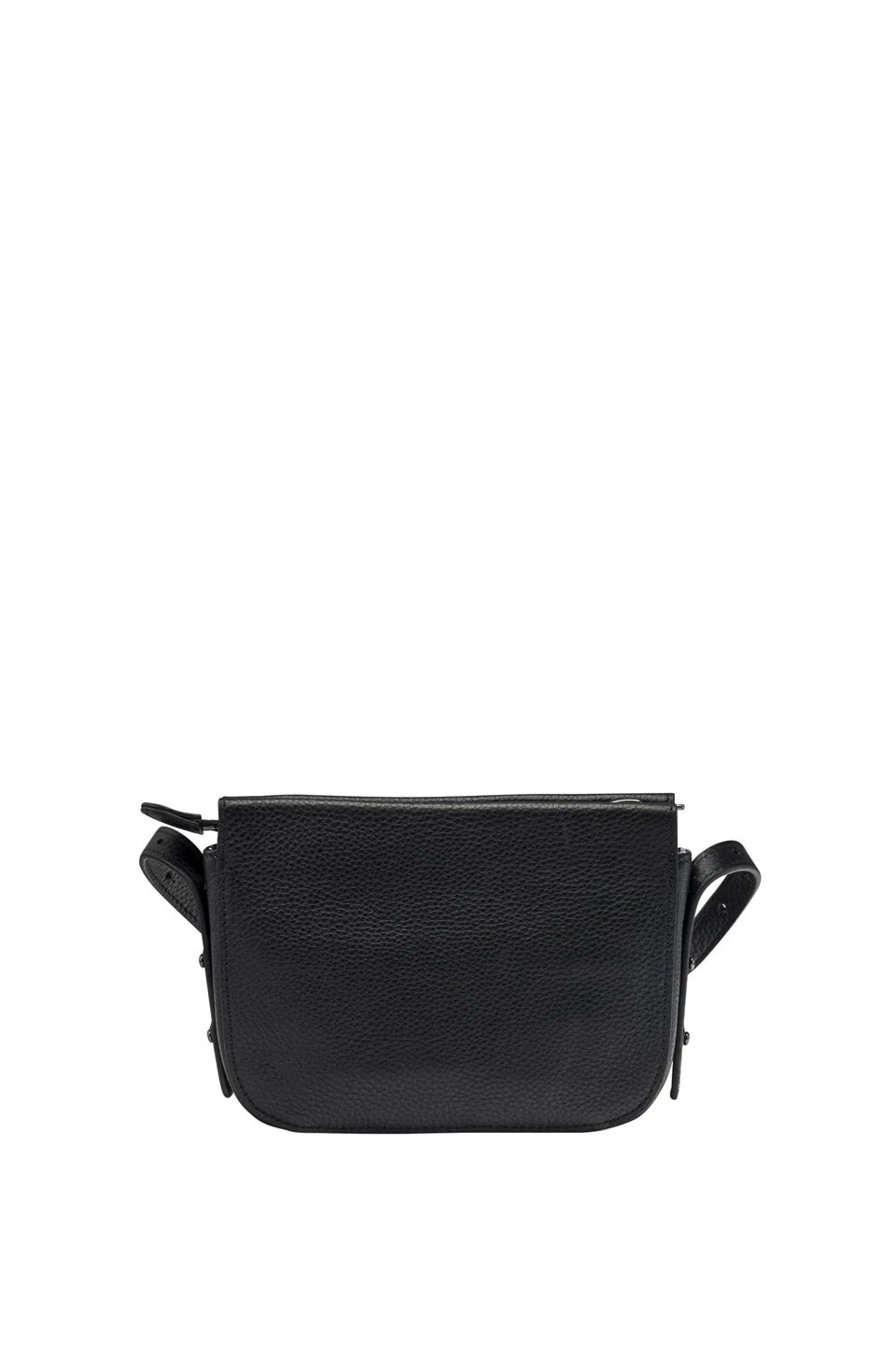 Status Anxiety In Her Command Curved Base Black Cross Body Bag With Stud Detail Bags & Wallets
