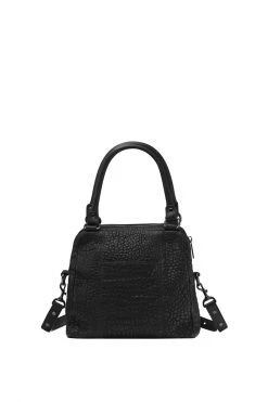 Status Anxiety Last Mountains Top Handle Black Bubble Shoulder Bag