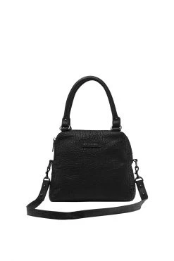Status Anxiety Last Mountains Top Handle Black Bubble Shoulder Bag