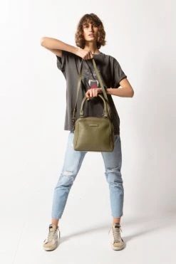 Status Anxiety Last Mountains Khaki Shoulder Bag
