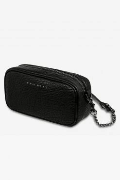 Status Anxiety New Normal Black Bubble Mini Cross Body With Chain