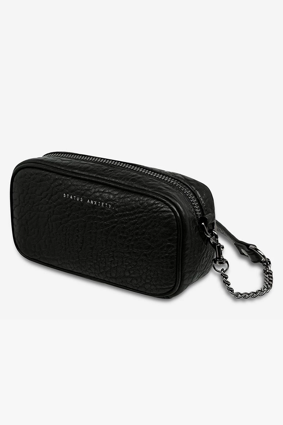 Status Anxiety New Normal Black Bubble Mini Cross Body With Chain