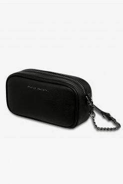 Status Anxiety Bags & Wallets New Normal Black Matt Mini Cross Body With Chain