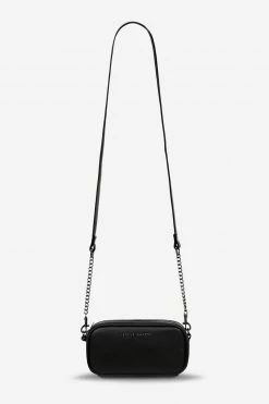 Status Anxiety Bags & Wallets New Normal Black Matt Mini Cross Body With Chain