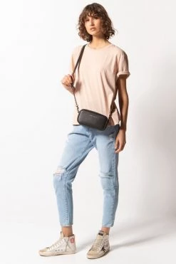 Status Anxiety Bags & Wallets New Normal Black Matt Mini Cross Body With Chain