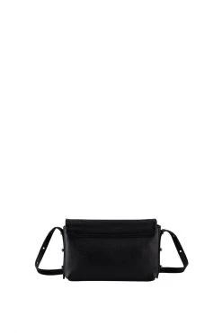 Status Anxiety Succumb Shoulder Bag Black Fold Over Side Studs