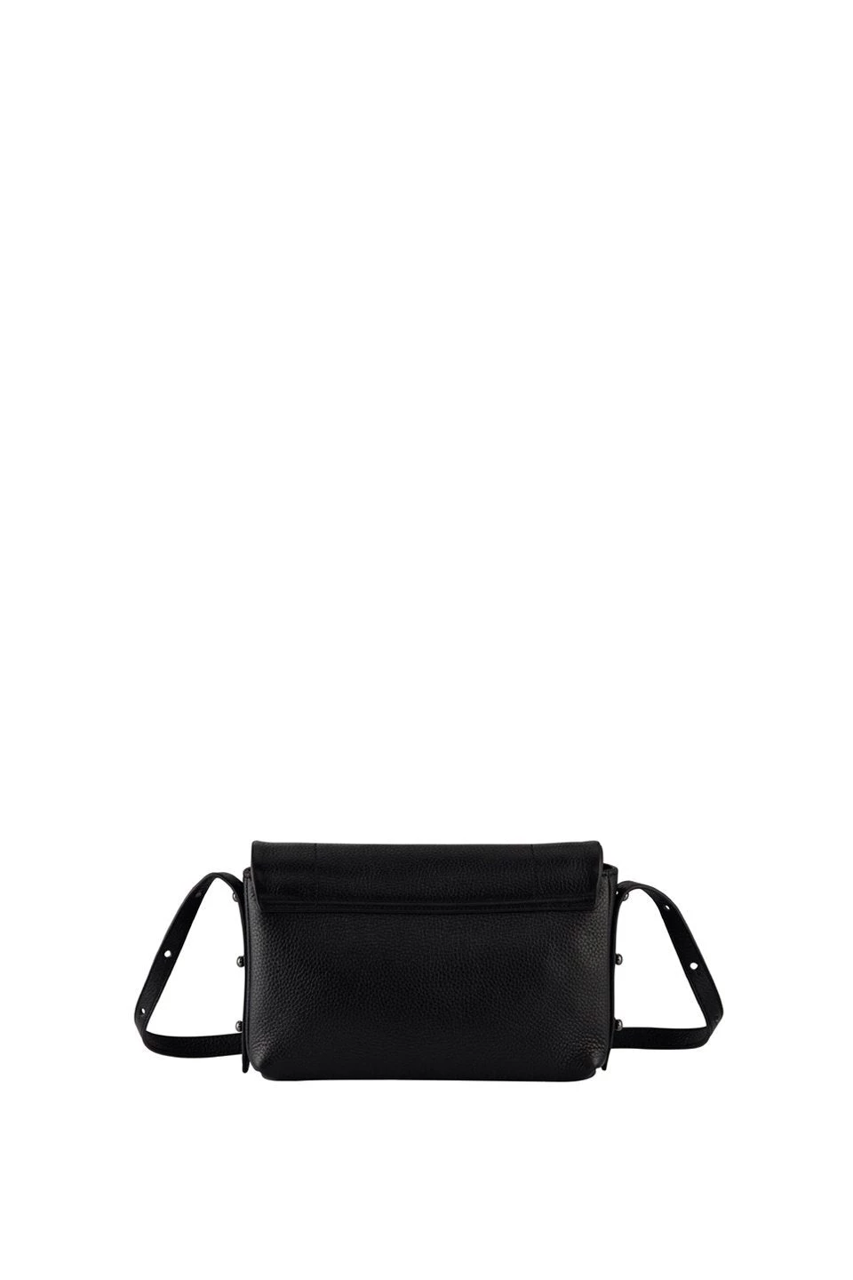 Status Anxiety Succumb Shoulder Bag Black Fold Over Side Studs