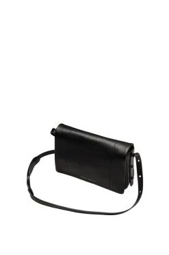 Status Anxiety Succumb Shoulder Bag Black Fold Over Side Studs