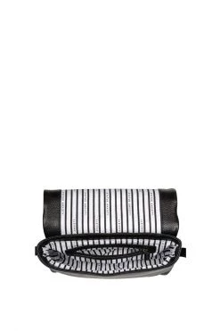 Status Anxiety Succumb Shoulder Bag Black Fold Over Side Studs