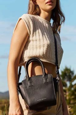 Status Anxiety Worst Behind Us Black Leather Bag New In