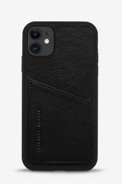 Status Anxiety Who's Who Leather Phone Case Black Bags & Wallets