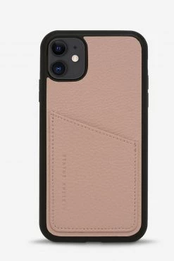 Status Anxiety Get The Look Who's Who Leather Phone Case Dusky Pink