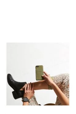 Status Anxiety Hunter + Fox Leather Khaki Iphone Plus