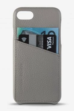 Status Anxiety Hunter + Fox Leather Light Grey Iphone 11 Pro Case Bags & Wallets