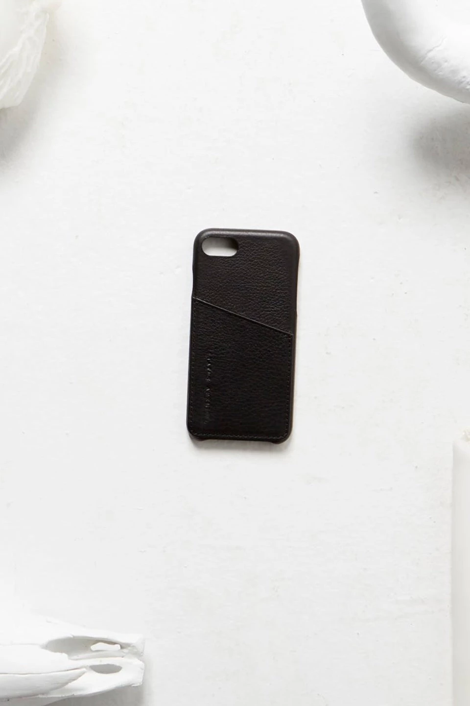 Status Anxiety Hunter + Fox Leather Black Iphone Case X/XS The Edit