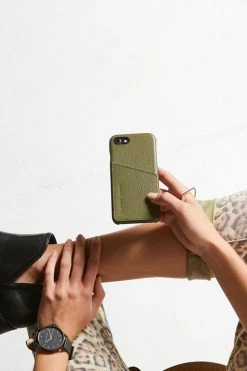 Status Anxiety Bags & Wallets Hunter + Fox Leather Khaki Iphone 11 Pro Case