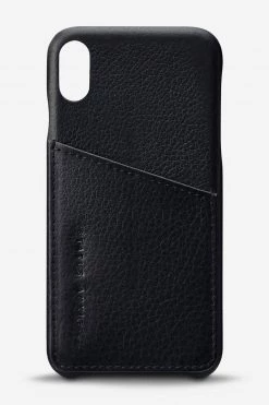Status Anxiety Hunter + Fox Leather Black Iphone Case X/XS The Edit