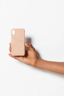 Status Anxiety Hunter + Fox Leather Dusty Pink Iphone Case X/XS The Edit