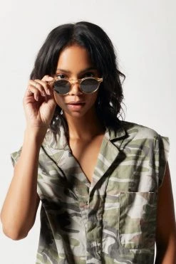 Status Anxiety Eyewear Ascetic Clear Round Sunglasses