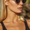 Status Anxiety Villain Clear Cat Eye Sunglasses