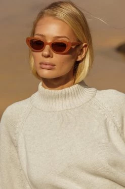 Status Anxiety Wonderment Honey Narrow Sunglasses Eyewear