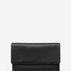 Status Anxiety Audrey Foldover Black Pebble Leather Wallet Bags & Wallets