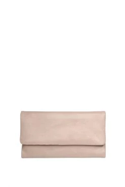 Status Anxiety Bags & Wallets Audrey Foldover Dusty Pink Leather Wallet