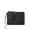 Status Anxiety Fixation Black Leather Clutch