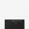 Status Anxiety Bags & Wallets In The Beginning Black Croc Emboss Wallet