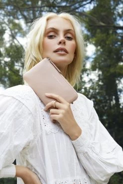 Status Anxiety Smoke And Mirrors Dusky Pink Wallet